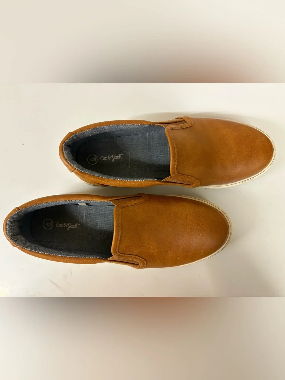 Cat & Jack Men's Slip-On Loafers in Tan Brown